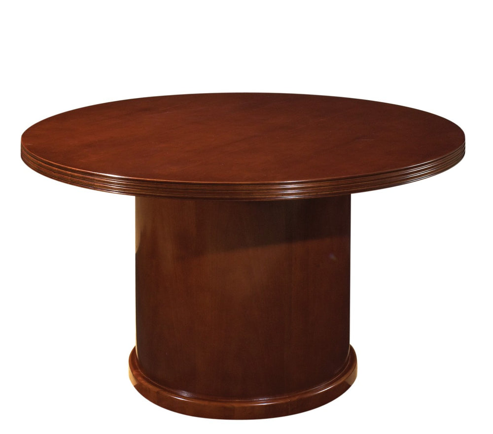 OSP Home Furnishings Kenwood Round Pedestal Dining Table Seats Four with Stable Base for Home or Office 48”Dia.X30”H KENLCH-59