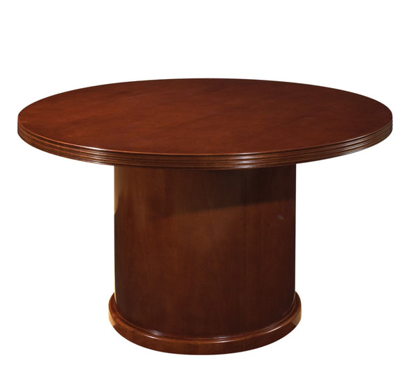 OSP Home Furnishings Kenwood Round Pedestal Dining Table Seats Four with Stable Base for Home or Office 48”Dia.X30”H KENLCH-59