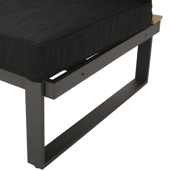 English Elm Christopher Knight Home® - Sterling Left Arm Sofa Seater - Stylish Indoor/Outdoor Seating With Faux-Wood Accents & Cushions 68035.00FGRY