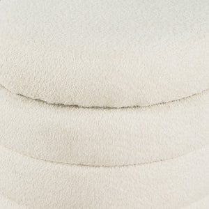 OSP Home Furnishings Cecil Storage Ottoman Snow