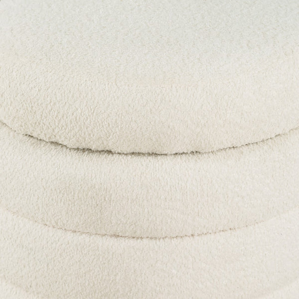 OSP Home Furnishings Cecil Storage Ottoman Snow