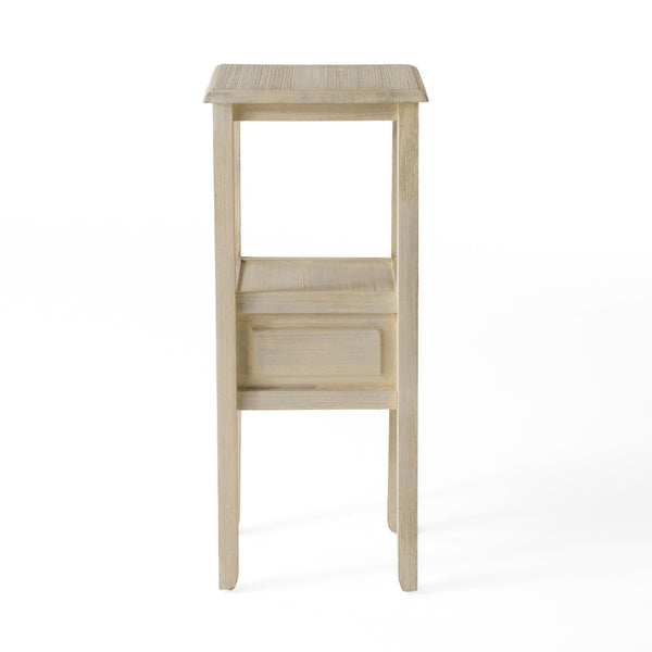 English Elm Christopher Knight Home® - End Table - Elegant Cream-White Solid Rubber Wood Design For Modern & Classic Home Décor Needs N771P269295Y
