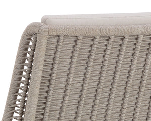 Sunpan Sorrento Dining Chair - Modern Outdoor Seating with Durable Teak Wood and Fade-Resistant Fabric Drift Brown / Palazzo Cream