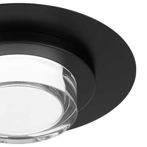 English Elm 12 Inch Square Integrated Led Flush Mount Dimmable Ceiling Light with Acrylic Diffuser Black B370P400759