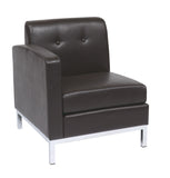 OSP Home Furnishings Wall Street Armchair LAF Espresso