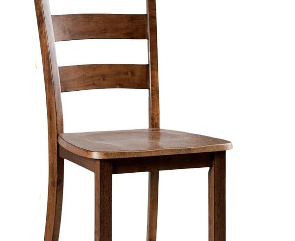 English Elm Transitional Counter Height 3pc Dining Set with USB Charging, Storage Shelves & Padded Seats Walnut 42 L x 41 W x 13 H B2741P381507