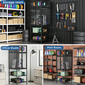 English Elm 3d Printer Cabinet with Filament Storage Rack Dust Proof Acrylic Doors Studio W3190P417762