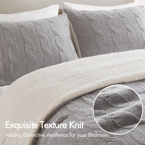 English Elm 3-Piece Queen Coverlet Set Matelassé Elegance with Two Shams — Soft Polyester-Rayon Texture, Durable Comfort Gray 20.47 L x 12.2 W x 11.02 H B035P381303