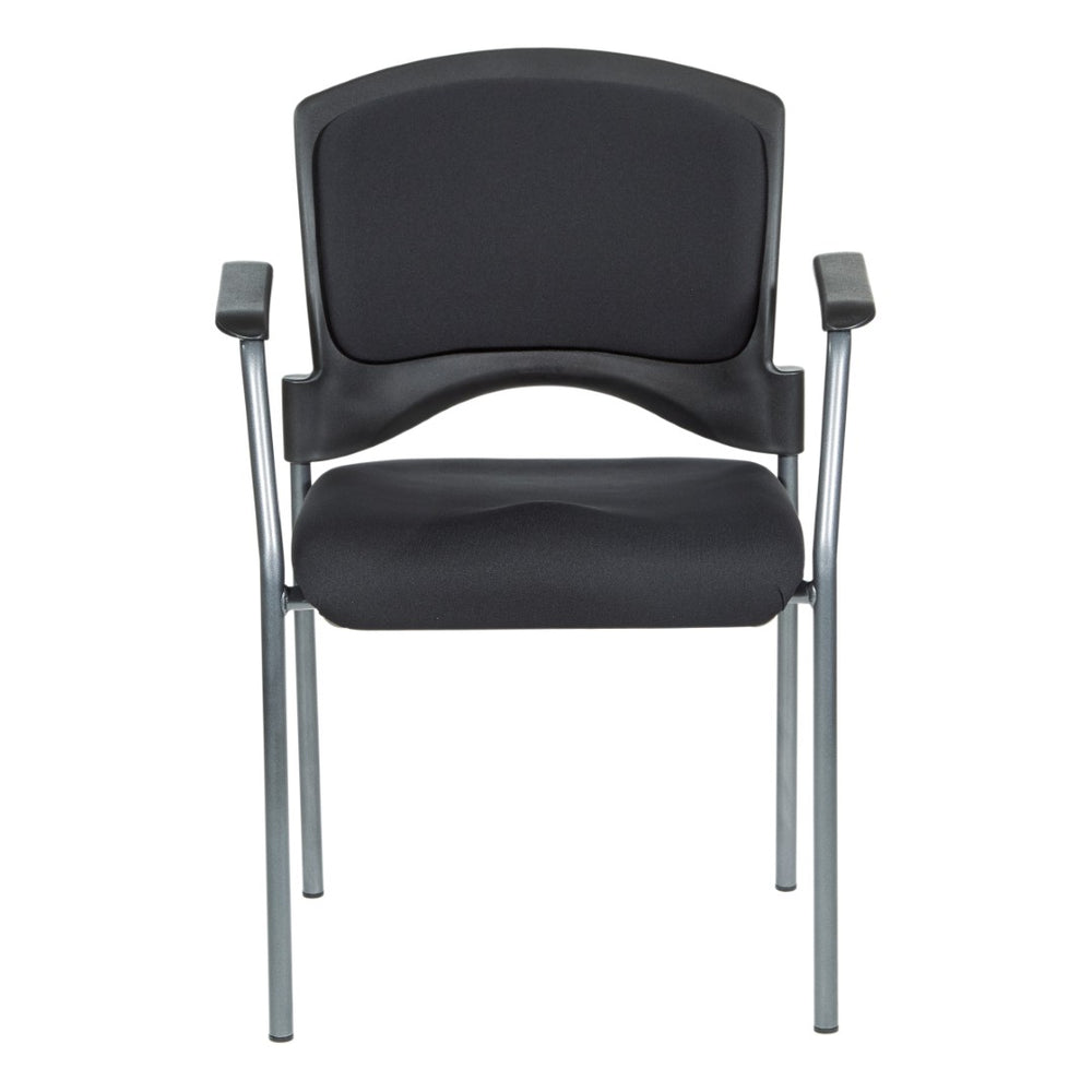OSP Home Furnishings Upholstered Visitor Chair for Reception Areas with Reinforced Frame and Supportive Foam Seat 84710-30