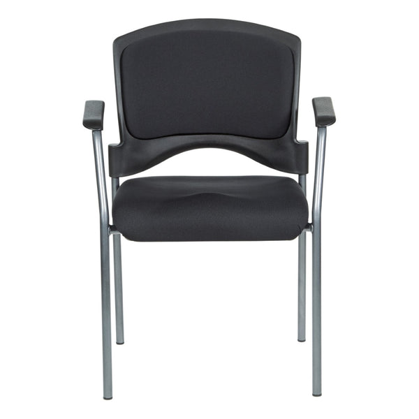 OSP Home Furnishings Upholstered Visitor Chair for Reception Areas with Reinforced Frame and Supportive Foam Seat 84710-30