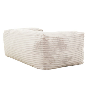 English Elm Living 71" Memory Foam Bean Bag Sofa with Plush Armrests, Soft Fabric Lounger for Couples & Pets B2741P330114