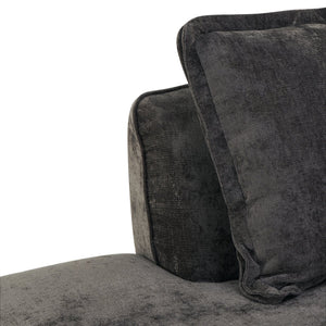 English Elm 122" L-shaped Sectional with Deep Chaise High Density Foam Low Profile Living Room Sofa N767P371309D