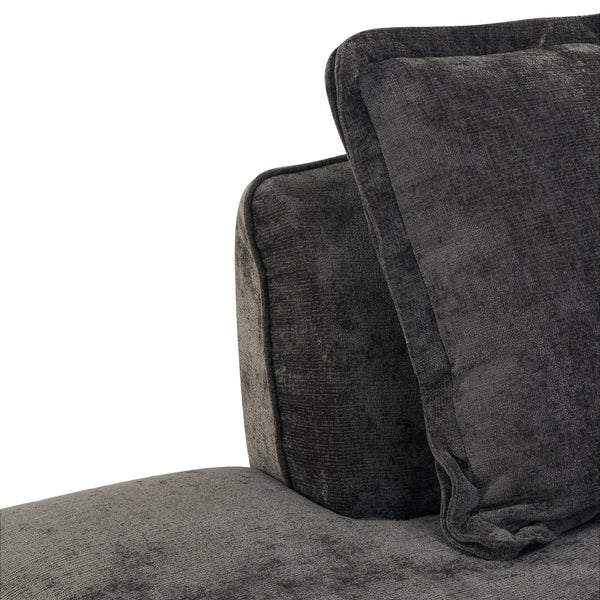 English Elm 122" L-shaped Sectional with Deep Chaise High Density Foam Low Profile Living Room Sofa N767P371309D