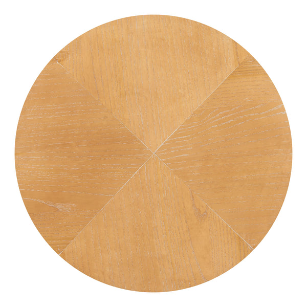 Zuo Modern Halva Side Table In Natural Finish - Premium Wood Veneer & Hammered Steel For Modern Spaces Natural Mdf,Steel 110748-zuo-modern