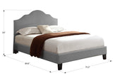 English Elm Wallace & Bay - Wallace & Bay  Kopa Gray Cal King Upholstered Bed