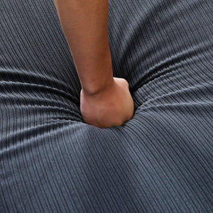 English Elm 65.74-inch convertible letter sofa bed with adjustable armrests, pull-out extension, cup holders, durable frame and plush sponge cushions Black W3371P311476