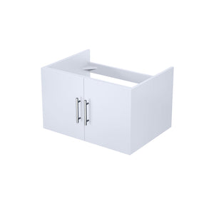 English Elm Glossy White Bath Vanity - 30" W X 22" D, Modern Design With Spacious Storage & Soft-Close Doors B2731P258474