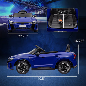 English Elm Aosom Licensed Audi 12v Electric Ride on Toy Car with Remote Suspension and Lights W2225P229544