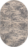 Unique Loom Oasis Water Machine Made Abstract Rug Gray, Ivory/Beige/Blue/Navy Blue 5' 0" x 8' 0"