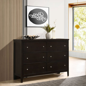 English Elm Wedgewood Cappuccino 6-Drawer Dresser with Rich Wood Finish, Spacious Storage for Linens & Clothing B062P375410
