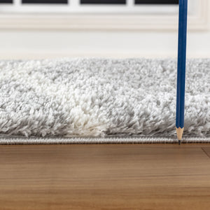 English Elm Loft Grey Shag Area Rug 7'10" X 9'10" - Plush, Durable, And Kid/Pet-Friendly For Cozy Living Spaces B186P181098