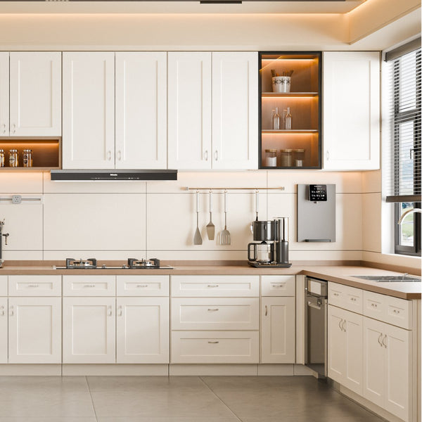 English Elm Gray Shaker Wall Cabinet Solid Wood Double Door Soft Close Kitchen Bath Storage White W5662P465991