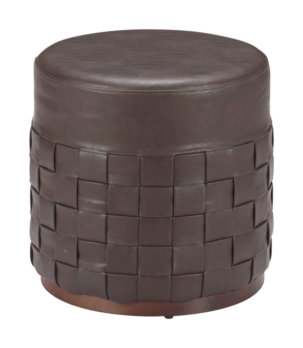 Zuo Modern Filo Ottoman Espresso - Stylish Faux Leather & Mdf Design For Modern Hospitality Spaces & Elegance Brown 100% Polyurethane,Mdf 110768-zuo-modern