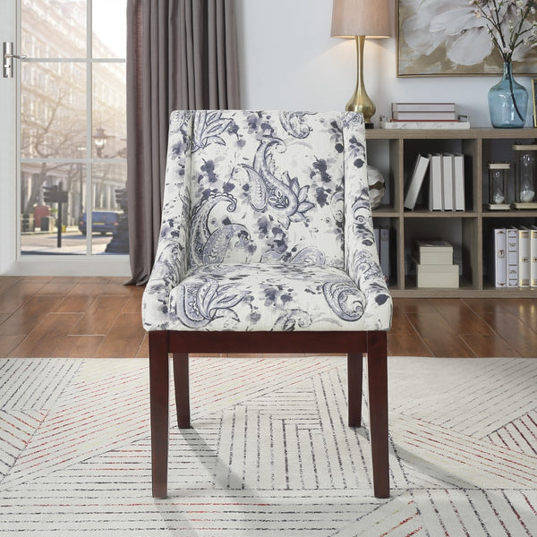 OSP Home Furnishings Monarch Dining Chair Paisley Charcoal
