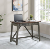 OSP Home Furnishings Milford Rustic Writing Desk Slate Grey