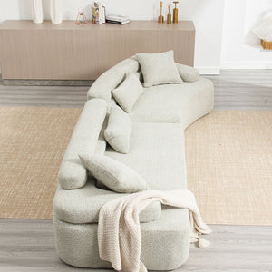 English Elm Modern Foam-Filled Sleeper Sofa Bed For Living Room & Bedroom, Stylish Boucle Design, 3 Colors W2705S00008-GIGA