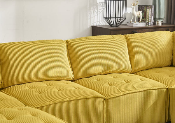 English Elm United We Win U-Shaped Modular Sectional Sofa With Reversible Chaise - Plush Comfort & Style! W1568S00153-GIGA