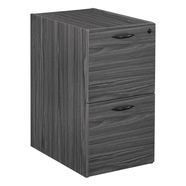 OSP Home Furnishings Napa File and Pedestal for Under Desk Document Storage with Smooth Glide Drawers NAP-74-SGW