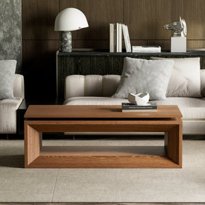 English Elm 43.3'' Wood Veneer Lift Top Coffee Table with Hidden Storage for Living Room Walnut W1435P453255