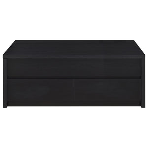 English Elm Fletcher Lacquered High Gloss Coffee Table with Open Shelf for Modern Living Rooms B062P447736