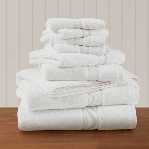 JLA Home Madison Park Signature - Quick 100% Cotton 6pc Towel Set — Plush Zero-Twist Terry, 400 GSM Quick-Dry, Absorbent & Durable Taupe MPS73-541