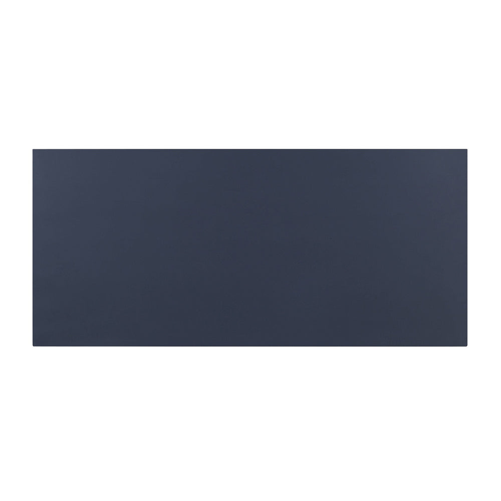 English Elm Rectangular Charcoal Console Table with Drawer — Traditional Warm Finish, Spacious Top, Stable X-Base Office Accent B016P329180