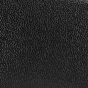 English Elm Zevrin Cantilever Counter Stool with Faux Leather Upholstery, Durable 400lb Capacity, Modern Chic Black B2736P354376