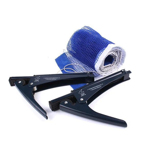 English Elm Double Fish Nylon Blend Table Tennis Net Set with Secure Clamps for Home or Club Play W3087P376638