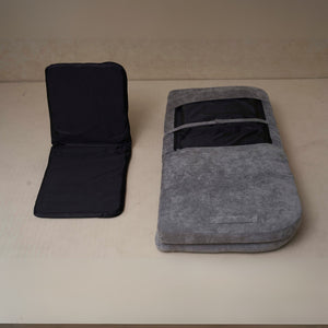 English Elm Convertible Fold-Out Double Sofa Bed with Thick Cushioning, Adjustable Backrest & Space-Saving Design Gray W244S00004