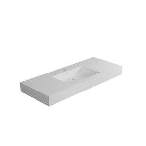 English Elm Solid Surface Pedestal Basin Sculptural Bathroom Sink with Non-porous Seamless Design W2704P206063