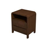 English Elm Ashcroft Furniture - Lionel Mid Century Modern Solid Wood Nightstand 2-Drawer