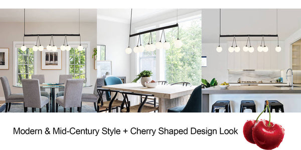 English Elm Broghan Modern 8-Light Globe Chandelier Matte Black with Frosted Glass Shades, Dimmable Smart Tunable White T3177P284032