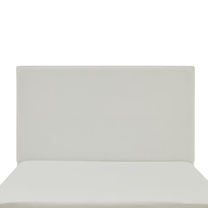 English Elm Lucas Upholstered King Bed Frame With 52" Tall Coconut Micro-Suede Headboard - Easy Assembly! B083P373031