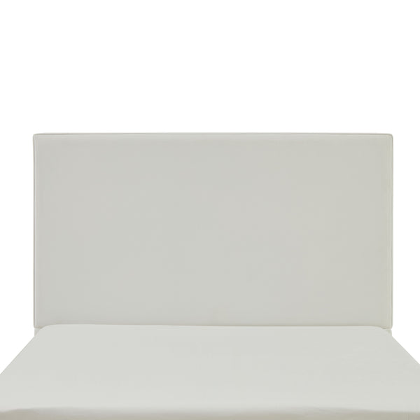 English Elm Lucas Upholstered King Bed Frame With 52" Tall Coconut Micro-Suede Headboard - Easy Assembly! B083P373031