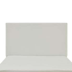 English Elm Lucas Tall Headboard Upholstered Bed - 52” Elegant Coconut Micro Suede – No Box Spring Needed & Easy Setup! B083P373030