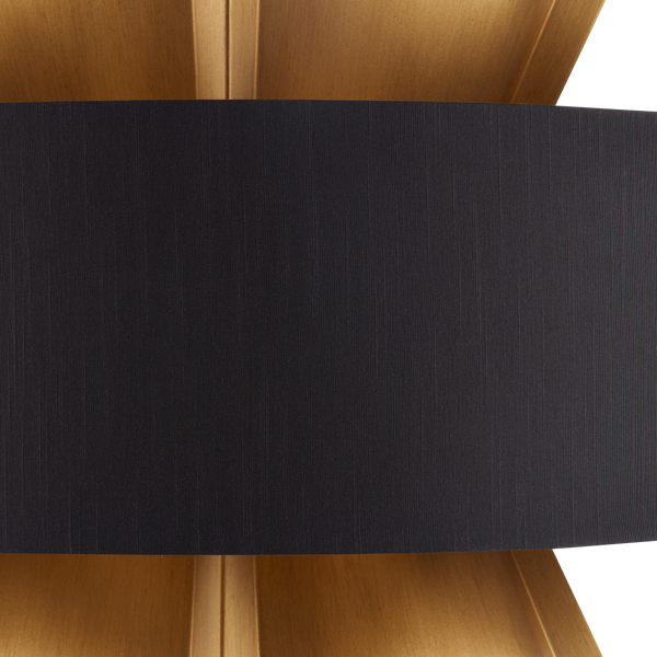 Oxenwood Brass & Black Chandelier – Stunning Metal Design with Adjustable Height for Any Space