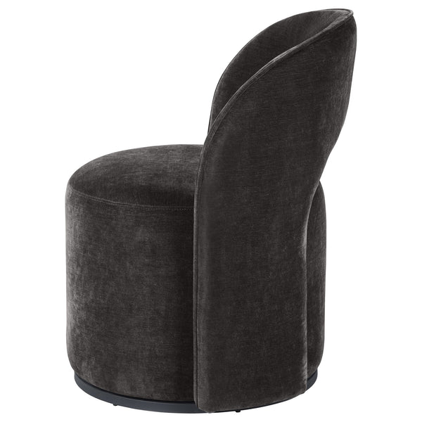 English Elm Quinto Velvet Swivel Chair with Sculpted Arch Back for Modern Living Spaces B062P441427
