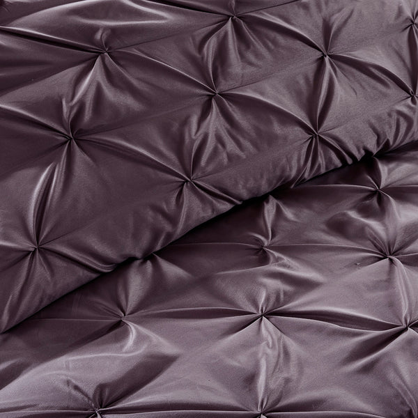 JLA Home Madison Park Essentials - 24 Madison Park Essentials Joella 24-piece Room in a Bag Tufted Comforter Set with Sheets, Panels, Pillows Plum MPE10-699