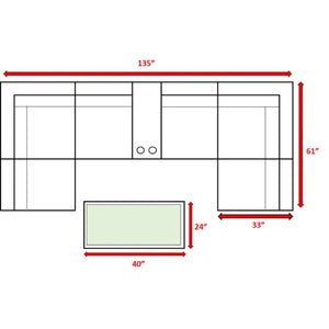 English Elm Pre-Assembled 8-Piece Outdoor Wicker Seating Set For 4 With Cushions & Hidden Storage Table B120S00202-GIGA