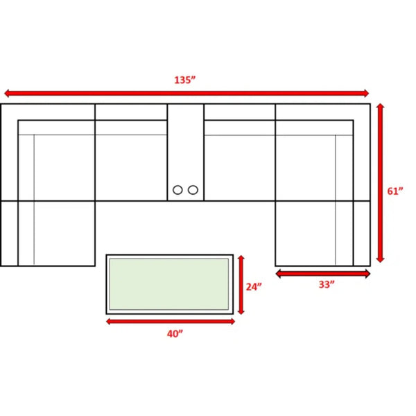 English Elm Pre-Assembled 8-Piece Outdoor Wicker Seating Set For 4 With Cushions & Hidden Storage Table B120S00202-GIGA